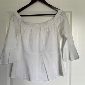 Moa Moa White Off-Shoulder Blouse